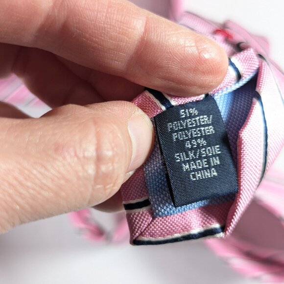 Tommy Hilfiger Candy pink striped neck tie - Picture 7 of 7